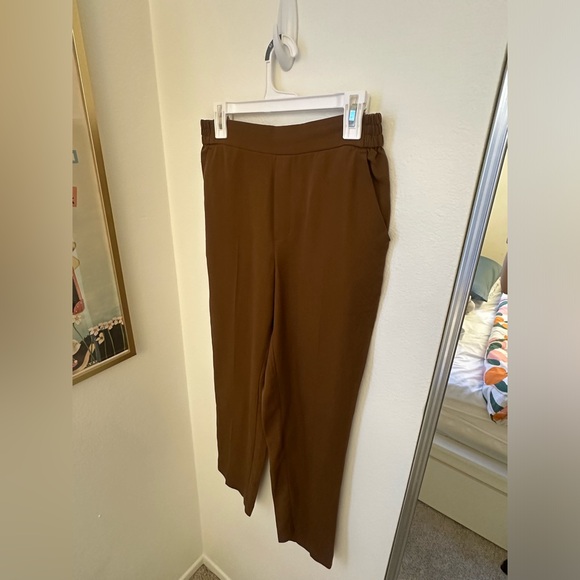 Mango Brown Fall Relaxed Dress Pants - Picture 3 of 5